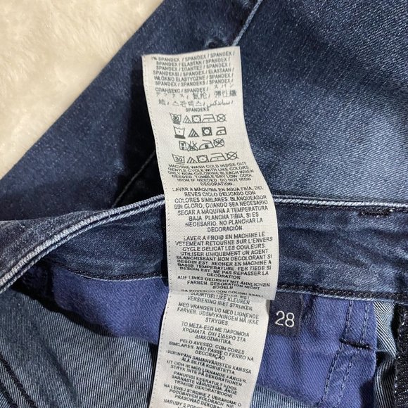 Guess USA Womens Size 28 (26x30 msrd) 1981 Skinny High Rise Stretch Blue Jeans - Picture 12 of 12